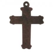 Pendentif croix 33 mm en bois Brun x1|raw }}