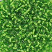 Perles rocailles Preciosa 9/0 2.5 mm - Dark Peridot Silver Lined x20g