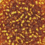 Perles rocailles Preciosa  11/0 2 mm - Topaz Silver Lined x20g