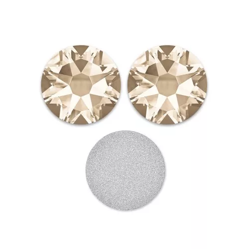 Strass à coller en cristal PureCrystal 5 mm Light Silk x36