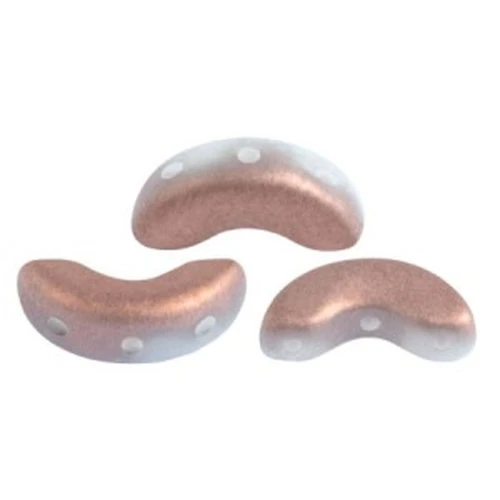Arcos® par Puca® 5x10 mm - Opaque White Mat Capri Gold x10g