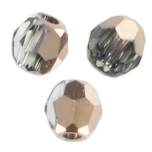 Perles rondes PureCrystal 5000 3 mm Crystal Rose Gold x20