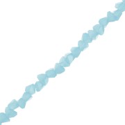Perles en verre irrégulières facettées 3 mm - Bleu clair x33cm|raw }}