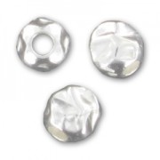 Perles Rondes froissées 4 mm en Argent 925 x10
