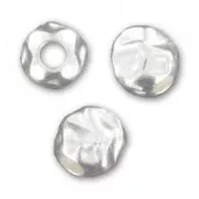 Perles Rondes froissées 4 mm en Argent 925 x10