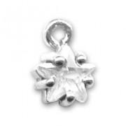 Breloque étoile 8 mm avec Oxyde de Zirconium en Argent 925 x1|raw }}