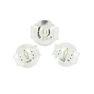 Couleur Or Garantie à Vie Argent 8 LOX Fermoir Sécurisé Boucles D'oreille Echtsc - Foto 7