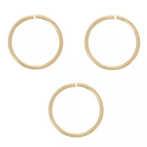 Anneaux ouverts 7x0.6 mm - Gold filled (or laminé) x10