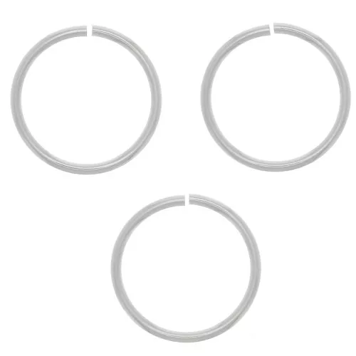 Anneaux ouverts 8x0.6 mm - Argent 925 x10