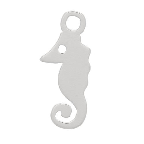 Mini breloque hippocampe 10x4 mm - Argent 925 x1