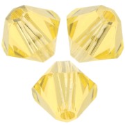 Toupies en cristal PureCrystal 5328 4 mm Light Topaz x50|raw }}