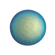 Cabochon rond en verre par Puca® 18 mm - Jet Mat AB x1