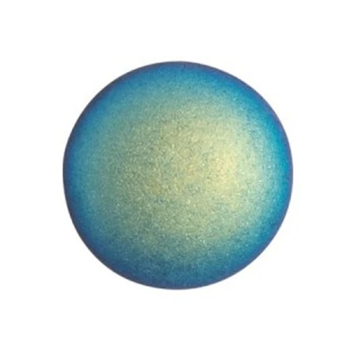 Cabochon rond en verre par Puca® 18 mm - Jet Mat AB x1