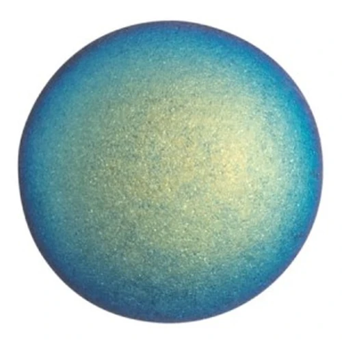 Cabochon rond en verre par Puca® 25 mm - Jet Mat AB x1