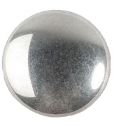 Cabochon rond en verre par Puca® 25 mm - Jet Silver x1