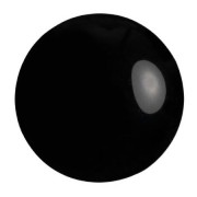 Cabochon rond en verre par Puca® 25 mm - Jet x1|raw }}