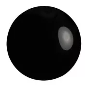 Cabochon rond en verre par Puca® 25 mm - Jet x1