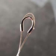 Protections pour fil cablé 0.70 mm - Acier inoxydable 304 Doré x6