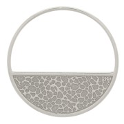 Pendentif rond évidé et martelé 18 mm - Argent 925 x1|raw }}
