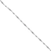 Chaîne maille Fantaisie boules et olives 2.6 mm - Acier inoxydable x1m