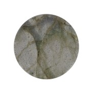 Cabochon plat rond - palet - 10 mm en pierre gemme - Labradorite x1