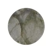 Cabochon plat rond - palet - 10 mm en pierre gemme - Labradorite x1