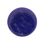 Cabochon plat rond - palet - 10 mm en pierre gemme - Lapis lazuli x1|raw }}