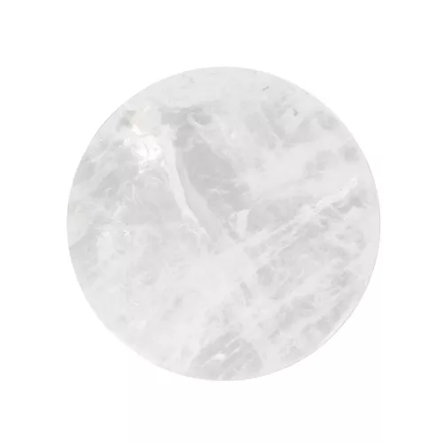 Cabochon plat rond - palet - 10 mm en pierre gemme - Pierre de lune x1