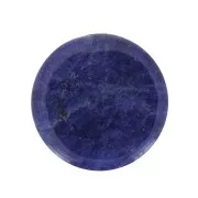 Cabochon plat rond - palet - 10 mm en pierre gemme - Sodalite x1