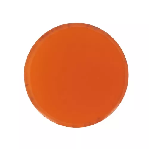 Cabochon plat rond - palet - 10 mm en pierre gemme teintée - Cornaline x1