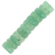 Perles Heishi rondelles en pierre gemme 6x2 mm - Aventurine x20