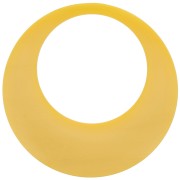 Pendentif rond évidé en résine opaque 44 mm - Tournesol x1|raw }}