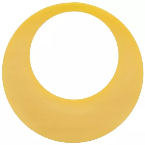 Pendentif rond évidé en résine opaque 44 mm - Tournesol x1