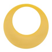 Pendentif rond évidé en résine opaque 34.5 mm - Tournesol x1|raw }}