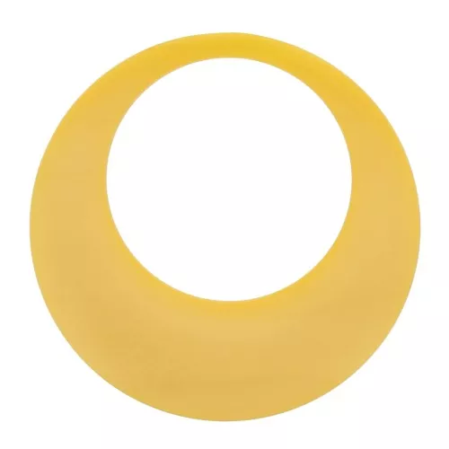 Pendentif rond évidé en résine opaque 34.5 mm - Tournesol x1