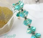 Perles en verre Amos® par Puca® 5x8 mm - Full Azzuro x10g