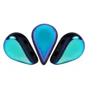 Perles en verre Amos® par Puca® 5x8 mm - Jet AB x10g