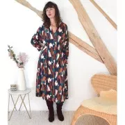 Patron couture femme Singulière par Cousette - Chemisier - Robe Bridgette x1