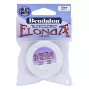 Fil élastique Elonga 1 mm - Multi-brins - Blanc x25m