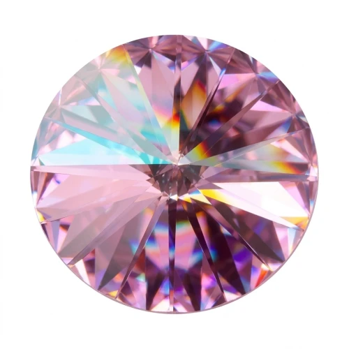 Cabochon PureCrystal 1122 Rivoli 14 mm Rose x1