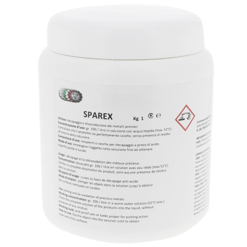 Poudre à dérocher Blanche SPAREX pour alliage d'argent x1kg