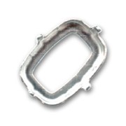 Serti griffe pour cabochon PureCrystal Classical Baguette 4565 18x13 mm argenté