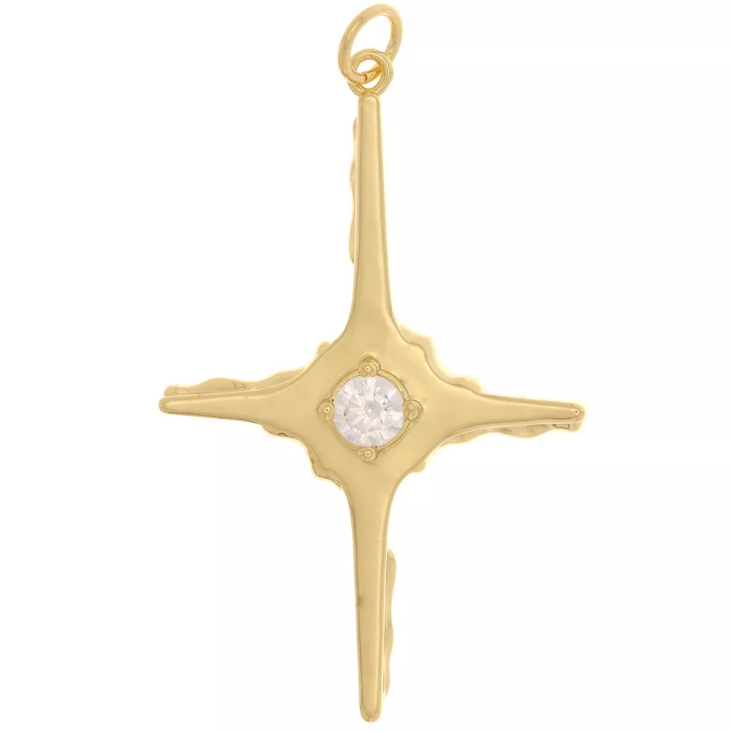Bijoux Or Oxyde de Zirconium Ronde Micro serti Jaune 375/1000