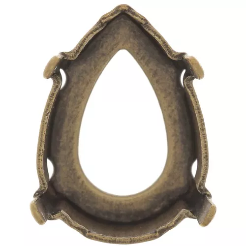 Serti griffe pour cabochon PureCrystal 4320 14x10 mm - Bronze x1