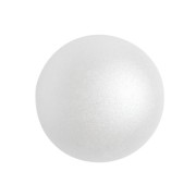 Cabochon rond en verre par Puca® 18 mm - Pastel White x1