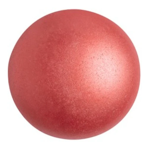 Cabochon rond en verre par Puca® 25 mm - Pastel Dark Coral x1