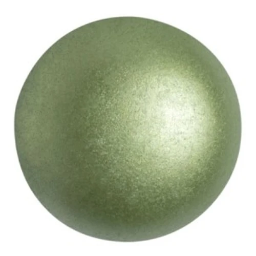 Cabochon rond en verre par Puca® 25 mm - Pastel Olivine x1