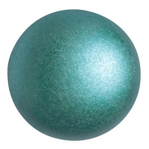 Cabochon rond en verre par Puca® 25 mm - Pastel Emerald x1