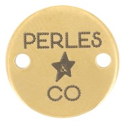 Intercalaires personnalisés 12 mm avec Logo complexe - Acier inox 304 Doré x100|raw }}