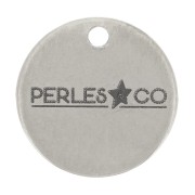 Breloques personnalisées 10 mm avec Logo complexe - Acier inoxydable 304 x100